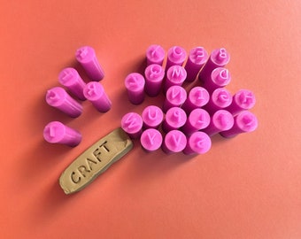 Upper case Alphabet stamps | clay stamps