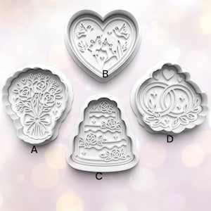 WEDDING THEME cookie Cutter 3d Printed