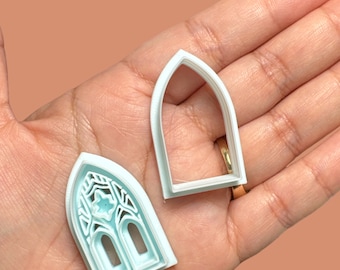 Gothic window Cathedral #2 Polymer clay | Unique clay cutter
