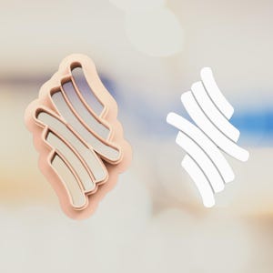 Modern Earring &#39;D&#39; Polymer Clay Cutter: 3D Printed Craft Tool