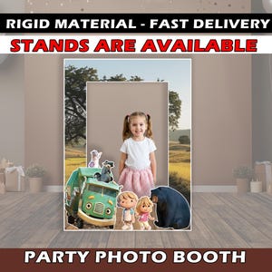 PHOTO BOOTH Truck decoration party decor standee selfie frame centerpiece backdrop topper sign trash truck birthday cutout Photo Prop