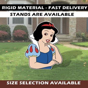 SNOW WHITE cutout, Princess Bust Cutouts, snow white backdrop, snow white party decor, snow white theme Decor, prop, Princess Waist, Disney