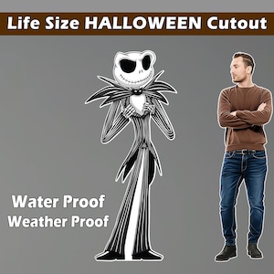 Life Size Jack Skellington Yard Sign: Halloween Decor