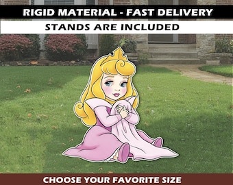 Aurora Baby Princess Cutouts Cute Princess Aurora backdrop Princess party Princess theme Toddler Princess baby Aurora cutout Sleeping Beauty