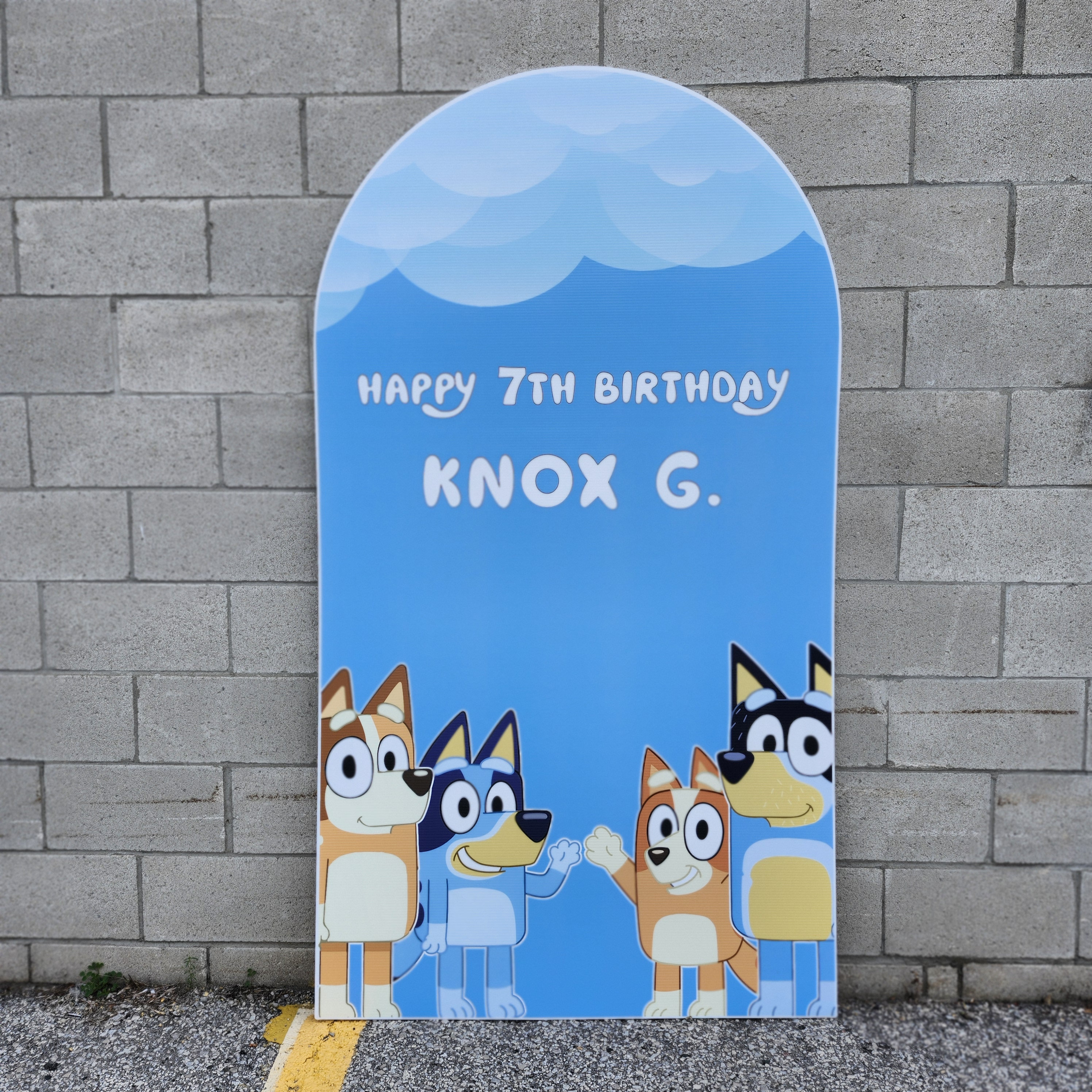 Printed Coroplast Arch