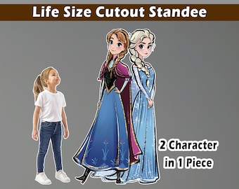 FROZEN LIFE SIZE big decor birthday decoration yard sign Frozen cutout centerpiece party Elsa Ana backdrop topper standee lawn baby shower