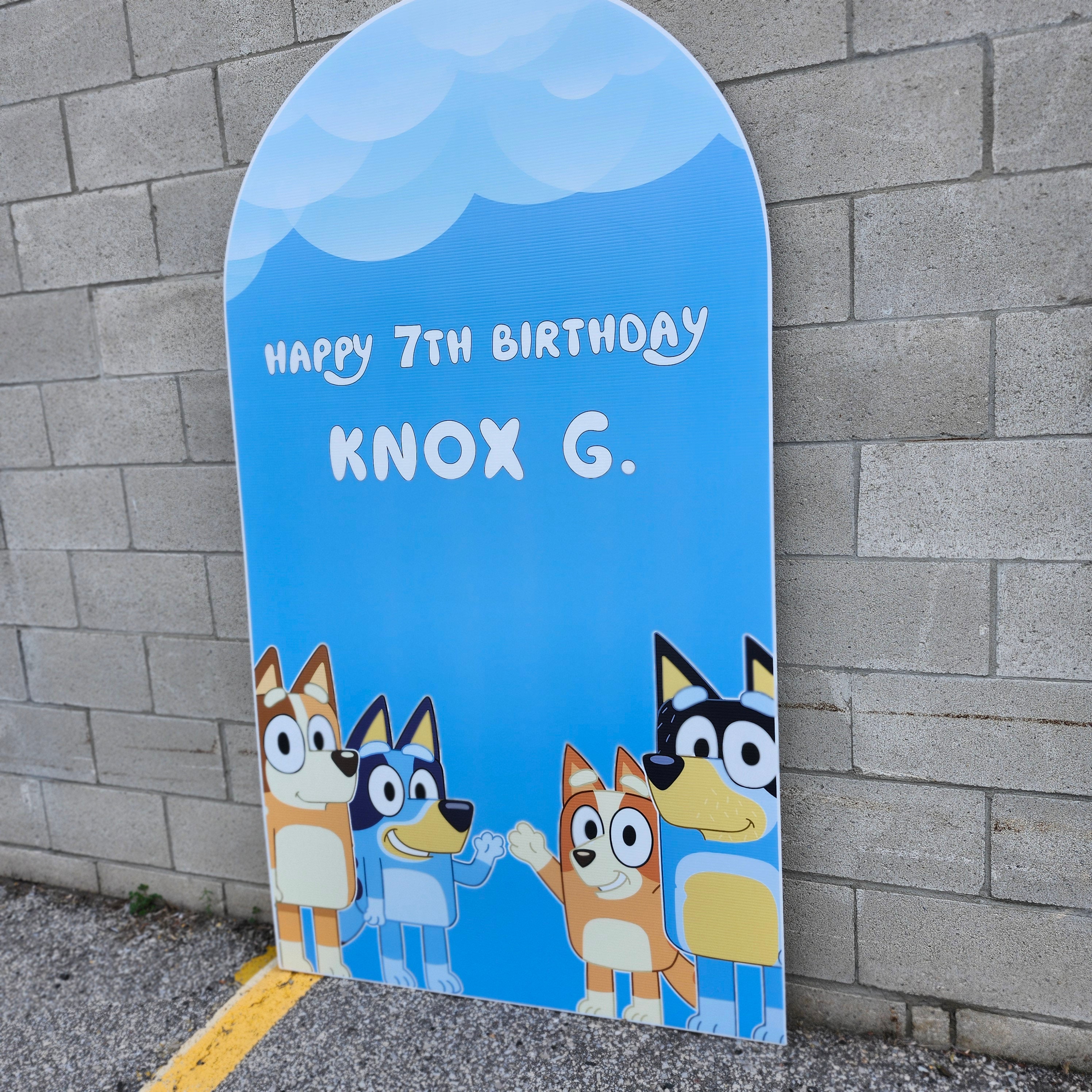 Printed Coroplast Arch