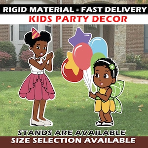 Gracie & cece sister birthday decoration baloon cutout party decor backdrop topper standee baby shower centerpiece lawn yard Gracie&#39;s corner