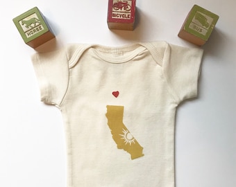 California Love Organic Cotton One Piece for Babies