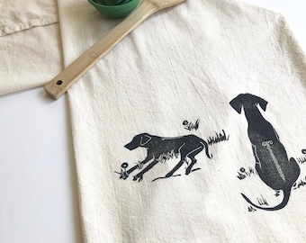 Lion Dogs Flour Sack Towel