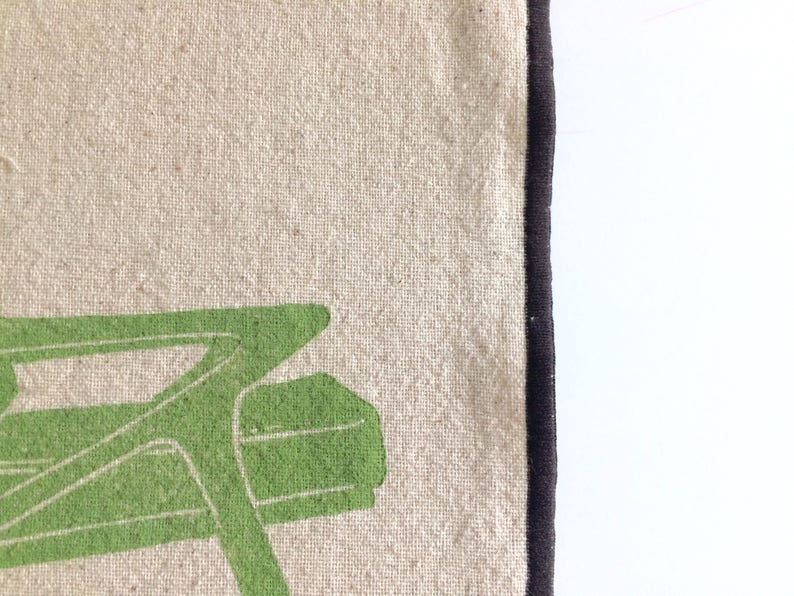 Vintage Midcentury Chairs Block Printed Placemat Set-100/% cotton