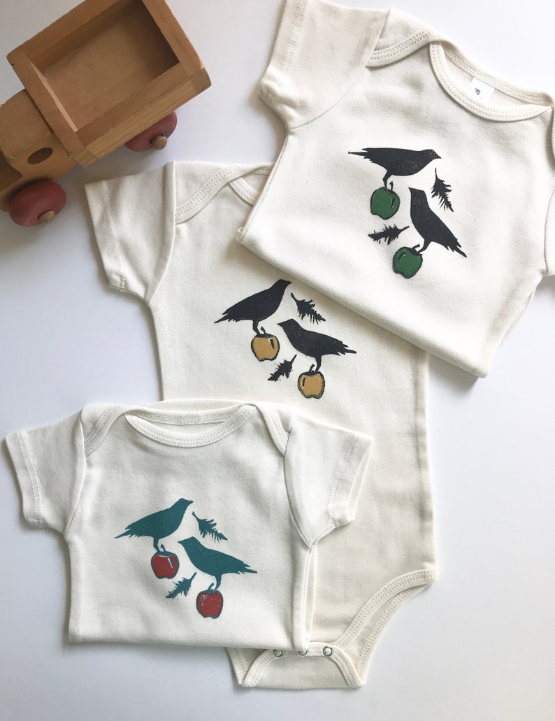 Crow and Apple Organic Cotton Short Sleeve One Piece