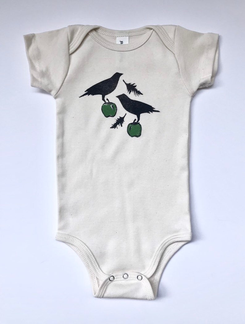 Crow and Apple Organic Cotton Short Sleeve One Piece