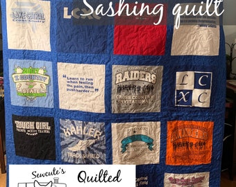 Sashing tee shirt Quilt deposit