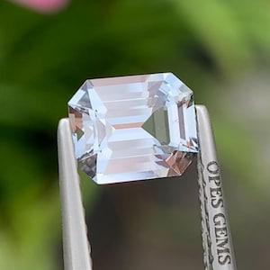1.12 ct Natural Grayish Silver Spinel Eye Clean Precision Emerald Cut Burma Loose Gemstone Untreated