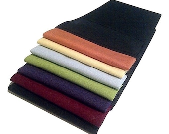 Men's Pre-Folded 100% Cotton Pocket Square - More Colors- Flat Tops  (ONE)