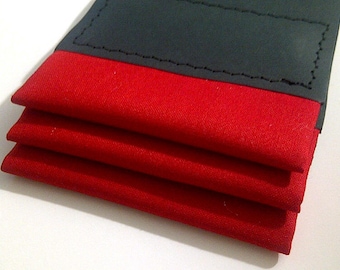 Prefolded Red Pocket Square Ready to Wear (More colors)