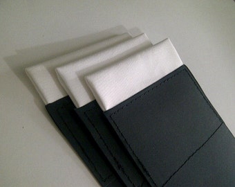 Men's 100%  Silk Pocket Square  PreFolded Flat-Top  (ONE)