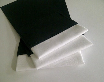 Pre-folded 100% Linen Pocket Square (ONE)