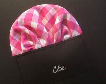 Gingham Hot Pink Prefolded Pocket Square - More Colors Available