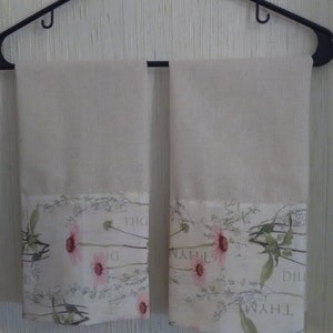 E-Pattern Tea Towels Instant Download PDF E-Pattern Sewing Pattern Hand Towel Set of 2 Decorative Towel Tea Towel Kitchen Linens