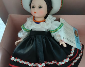 Madame Alexander International Dolls,  Mexico 576 Collector Doll Vintage Doll, approx. 8"
