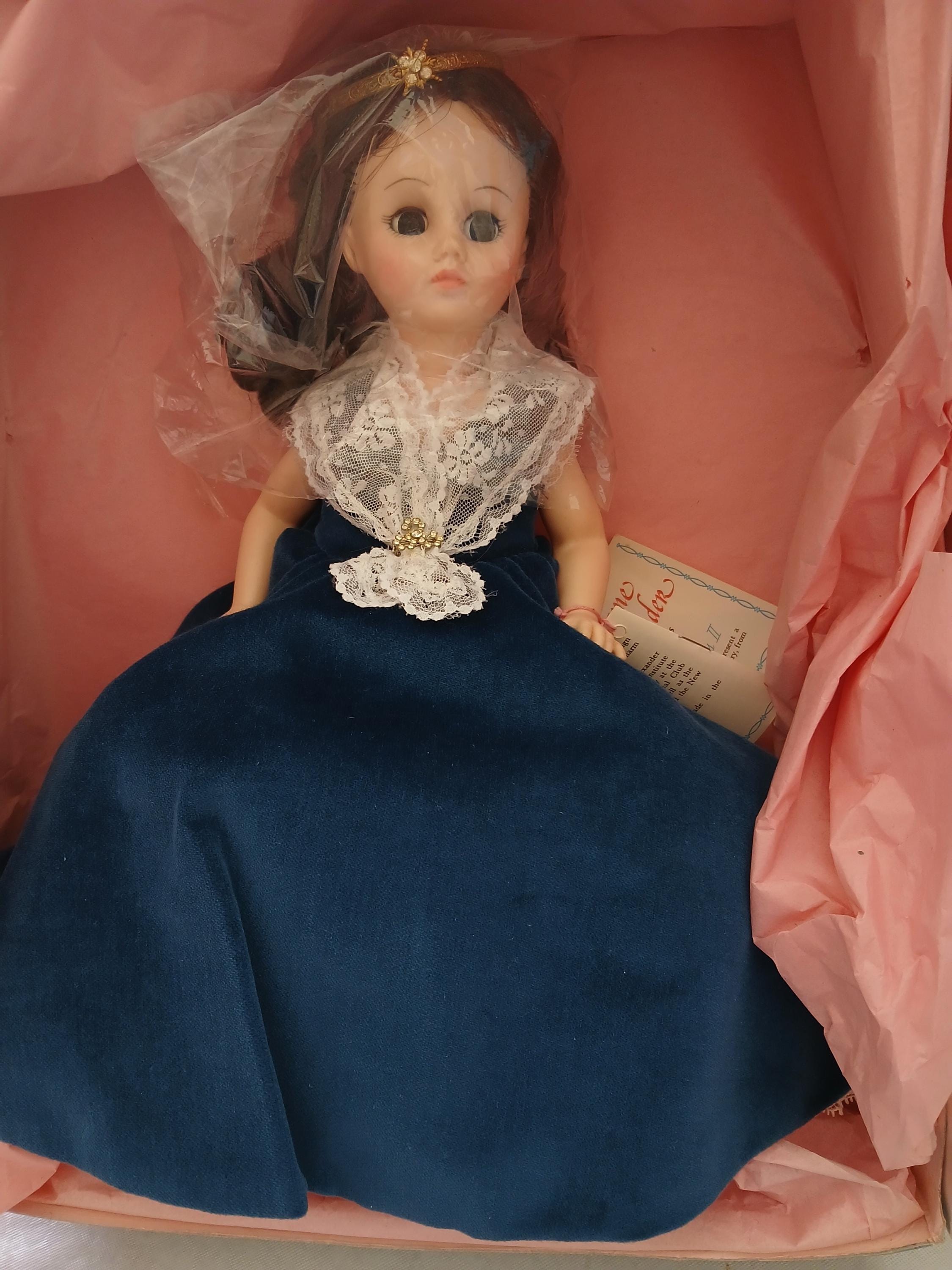 Madame Alexander First Ladies Abigail Van Buren 1508 Collector Doll Vintage  Doll 14", Inaugural Gown, Series II