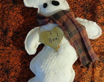 Ghost handmade hanging door knob, Halloween, seasonal, fall, spooky, Oct. 31, gift, Halloween decor