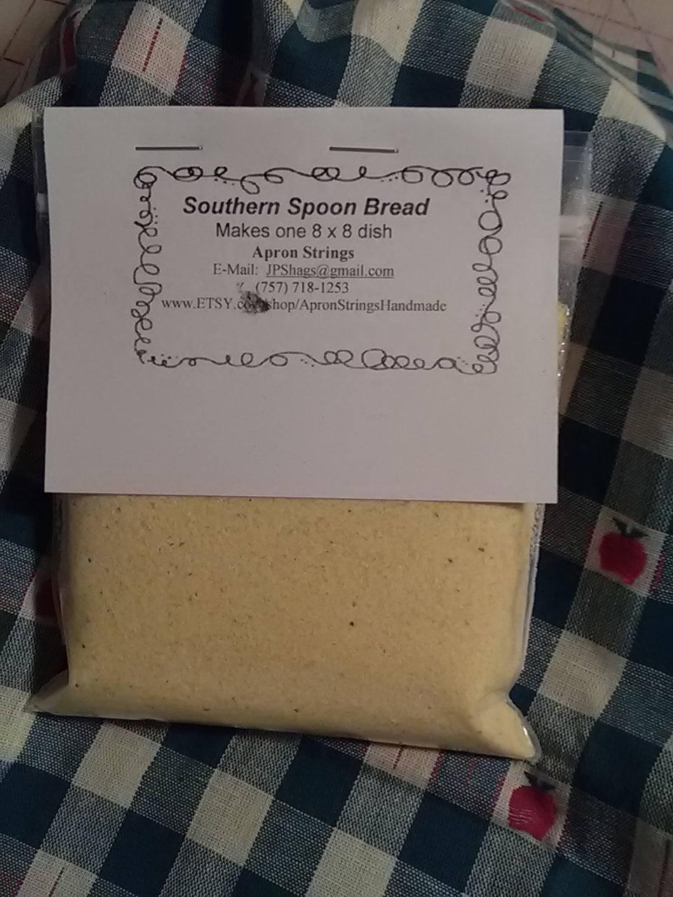 Dry Mix Southern Spoon Bread, Corn bread, side dish, Corn meal, Pantry, Kitchen, Cooking