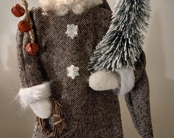 Santa Father Christmas North Woods Santa Primitive Country Christmas Decor Doll