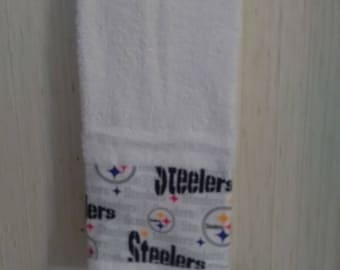 Towel Hand Decorative, Team Steelers, Pittsburgh, NFL, Football team, Kitchen, Bathroom, Golf Cart Towel, Sports