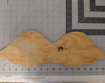 Wood Wings; Decoupage Wings, Craft Supply, Angel Wings, Hanging Wings, Doll Wings, 18" Wide x 5-3/4" High x 1/2" Thick; Home Decor