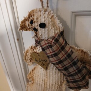 Ghost handmade hanging door knob, Halloween, seasonal, fall, spooky, Oct. 31, gift, Halloween decor, antique hob nail