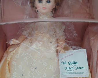 Madame Alexander First Ladies Ida McKinley 1426  Collector Doll Vintage Doll 14", Inaugural Gown, Series V