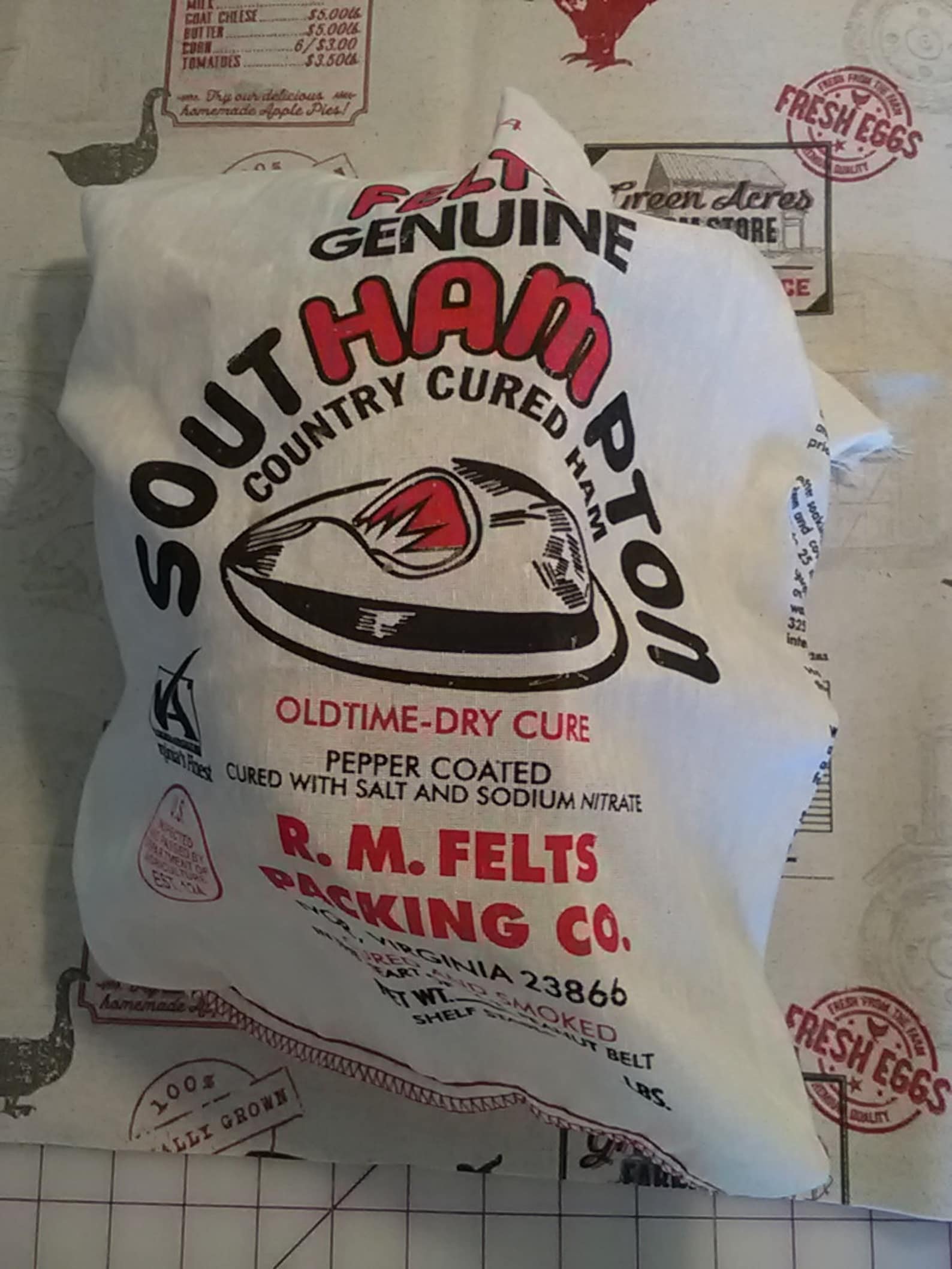 Virginia Country Ham Genuine Salty Dry Cured from Etsy