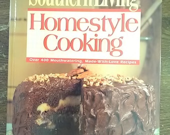 CookBook Southern Living Homestyle Cooking Recipes Cookbook Vintage Cookbook, Hardback, Complete Cookbook