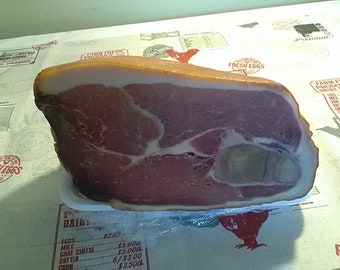 Virginia Country Ham, Genuine, Salty, Dry Cured, from Southeast Virginia, Felts Ham, Country Pork, Country Cured Ham, Half Ham, Ham Biscuits