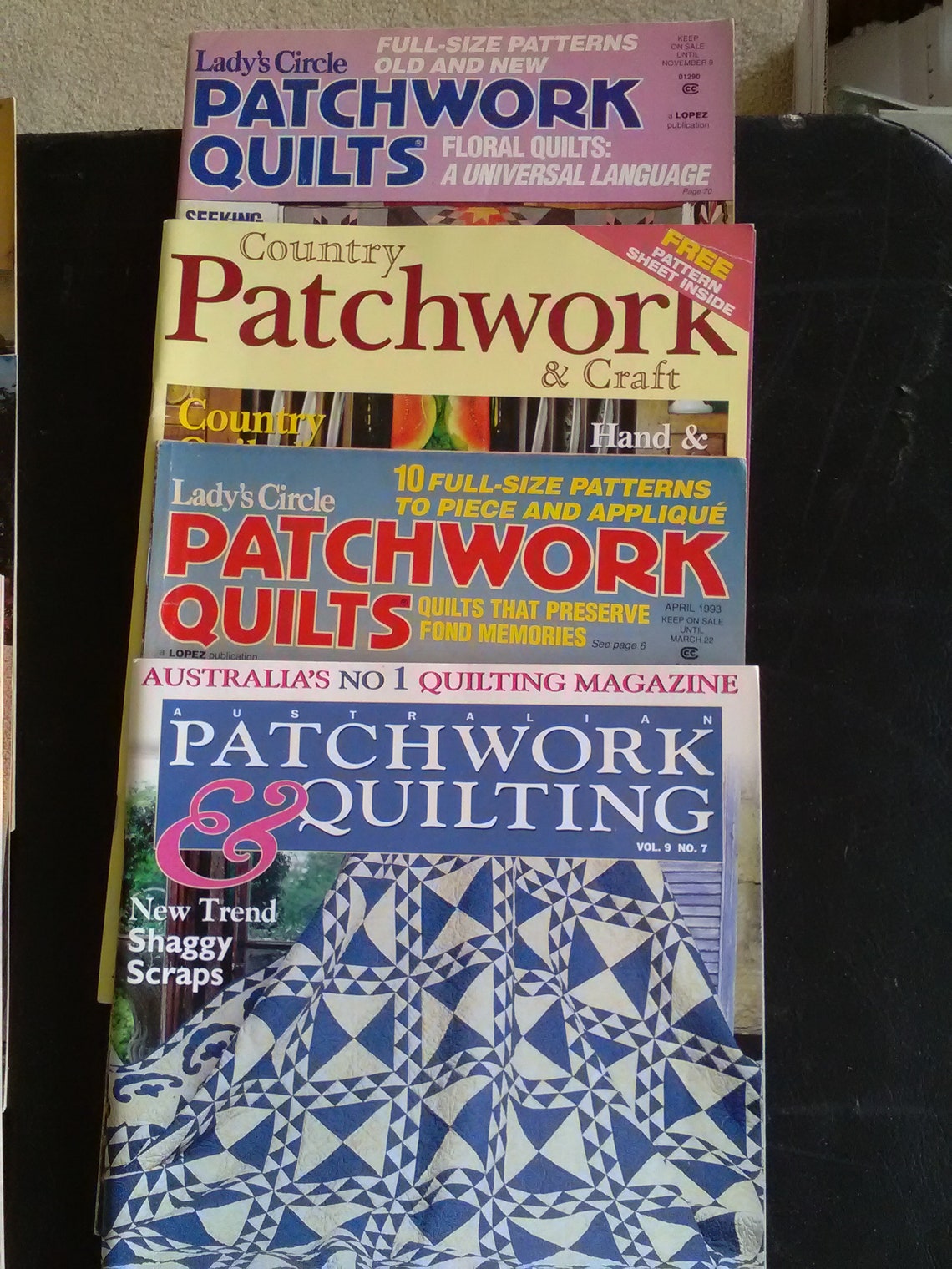 Magazines Quilting Set of 8 Quilts Making Quilts Quilt Etsy Modern quilting magazine first premier issue 1 quilt like amy butler