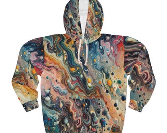 Colorful Unisex Pullover Hoodie (AOP)