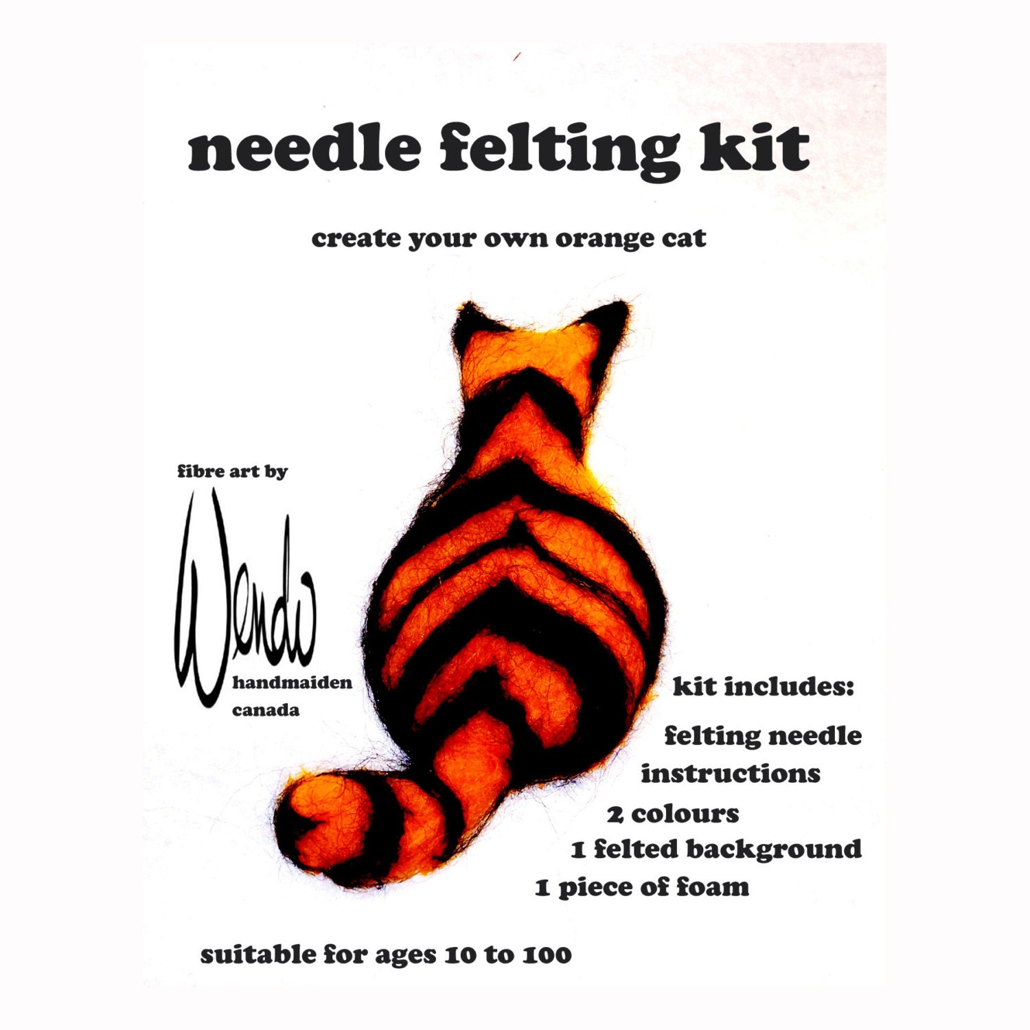 Craft Your Own Cat Needle Felt Kit