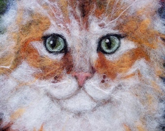 Hand Made Custom Felted Pet Portrait