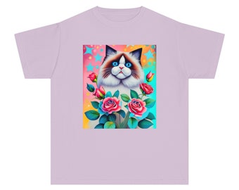 Youth T-Shirt RAGDOLL Gift Present for a Cat Lover Birthday Midweight Tee