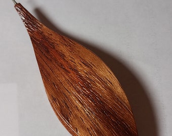 TACULA wood WITH HOOK Tatting shuttle handmade natural wood 3-1//2"