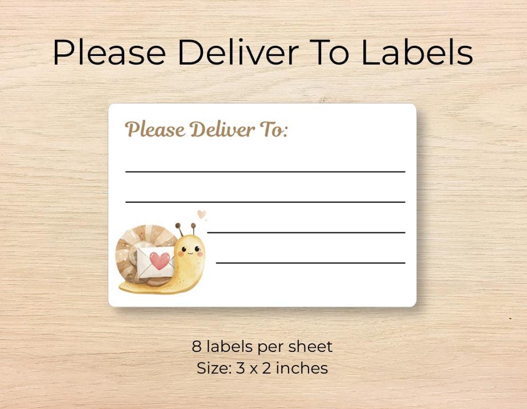 Please Deliver to Labels - PDT Labels- Address Stickers -writable Mail ...
