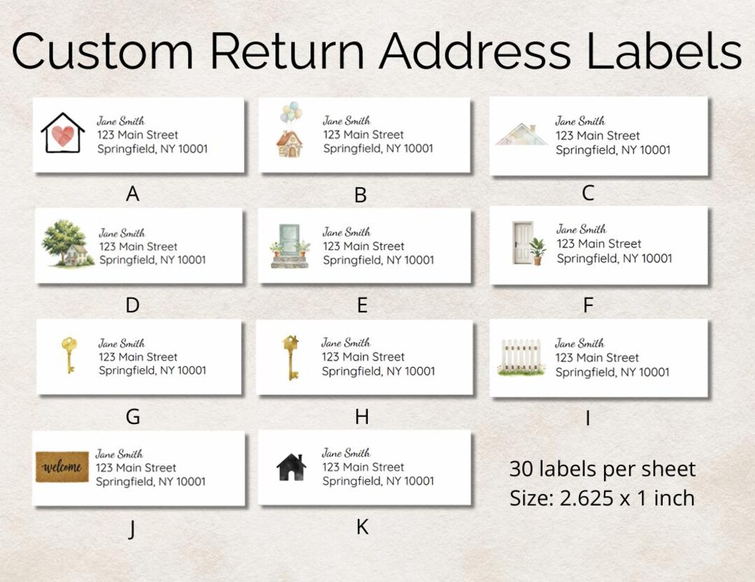 Realtor Address Labels Custom Realtor Address Labels Return | Custom Real Estate Return Labels ...
