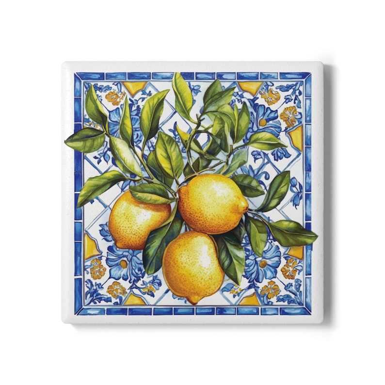 Italian Lemon Ceramic Coaster