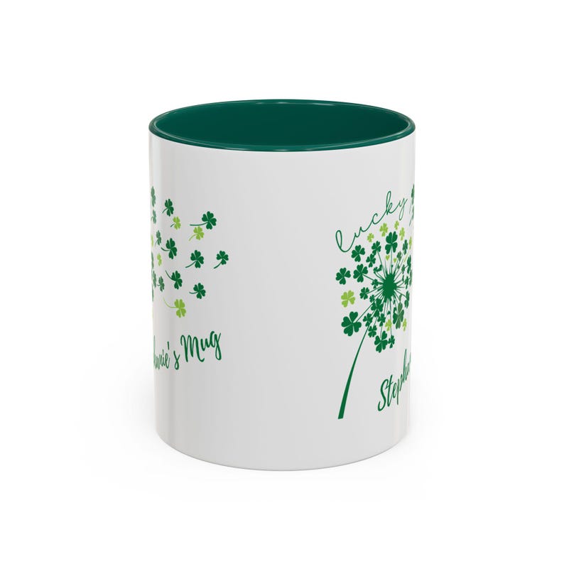 Lucky Clover Name Mug - Custom Gift for Coffee Lovers