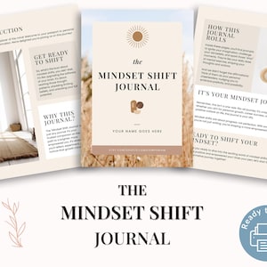 Mindset Shift Journal | Digital Self-Growth Workbook | Guided Journal Prompts | Personal Development Planner | Positive Mindset Journal