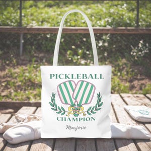 Custom Pickleball Tote Bag: Personalized Champion Gift