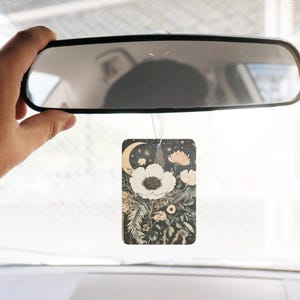Cute Boho Air Freshener for Car with Black Ice, Pine & New Car Scents